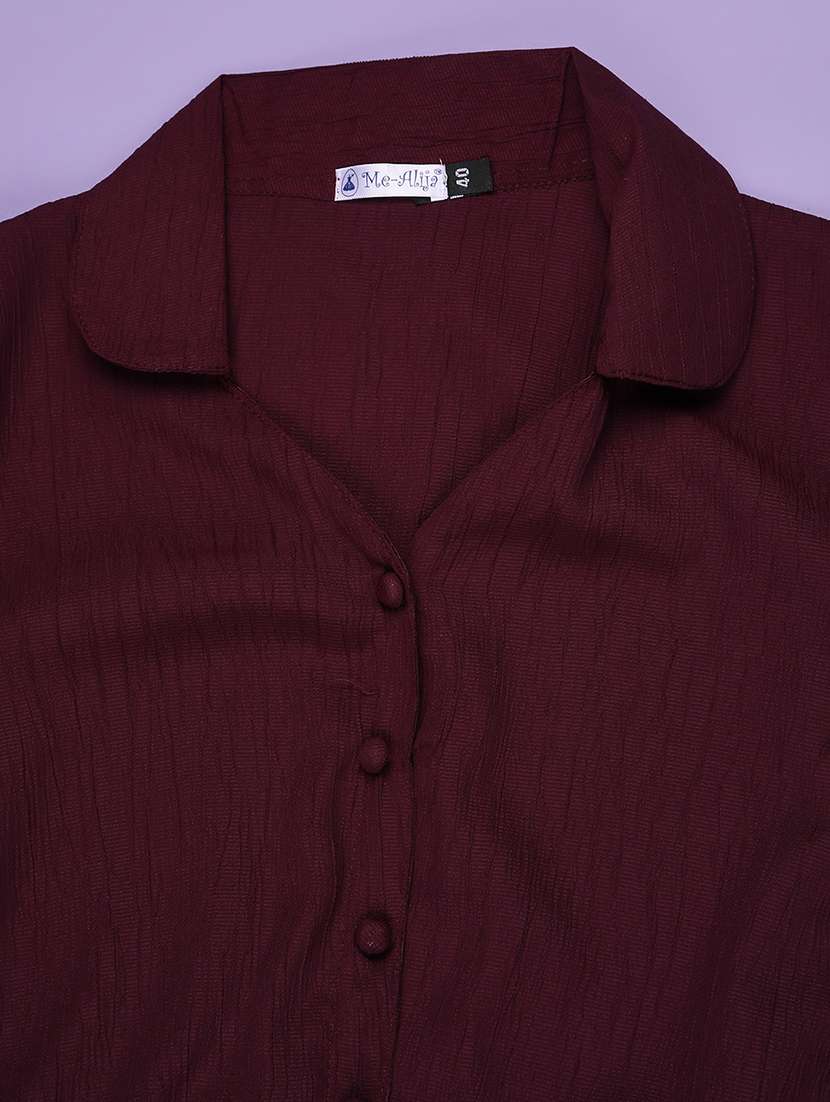 girls solid three quarter sleeve fit & flare dress - 22294070 -  Standard Image - 3
