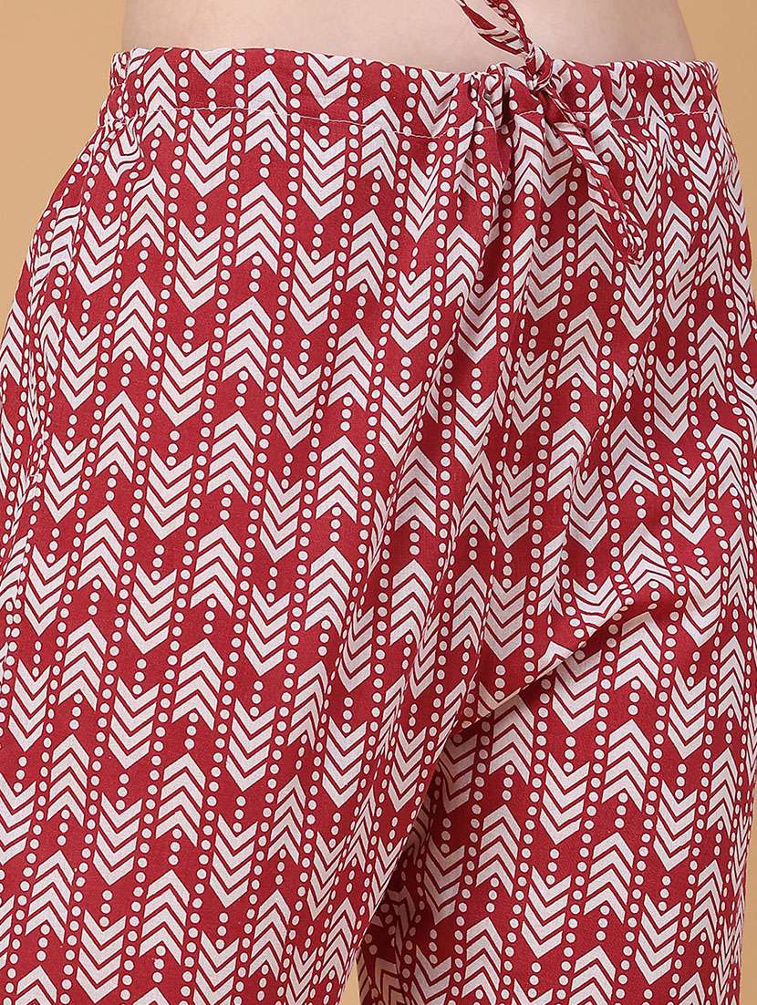 women printed three quarter sleeve kurta pant with dupatta set - 22294192 -  Standard Image - 5