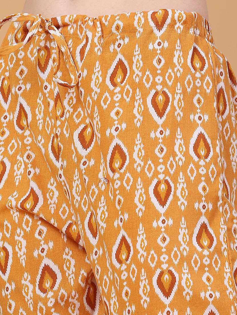 women printed three quarter sleeve kurta pant with dupatta set - 22294195 -  Standard Image - 5