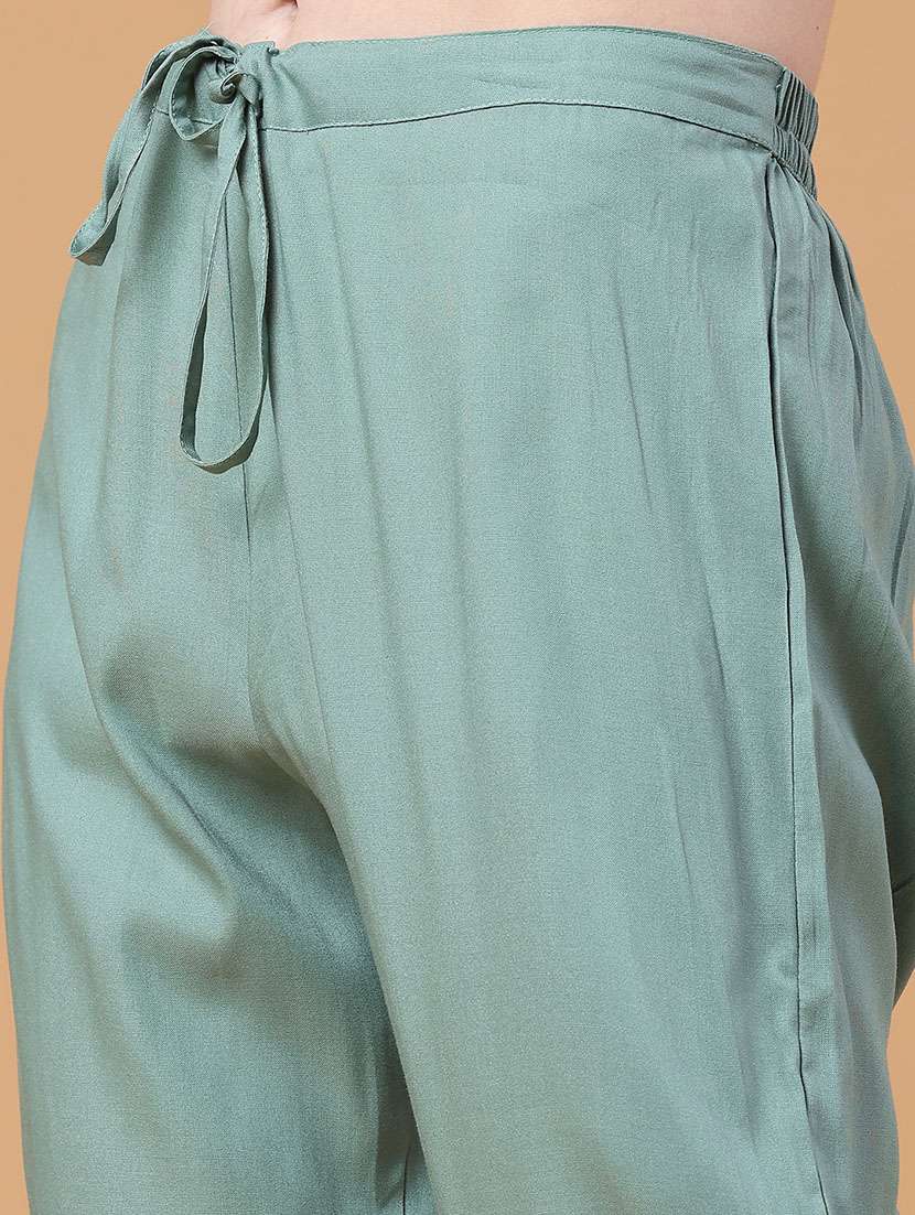 women printed three quarter sleeve kurta pant with dupatta set - 22294199 -  Standard Image - 5