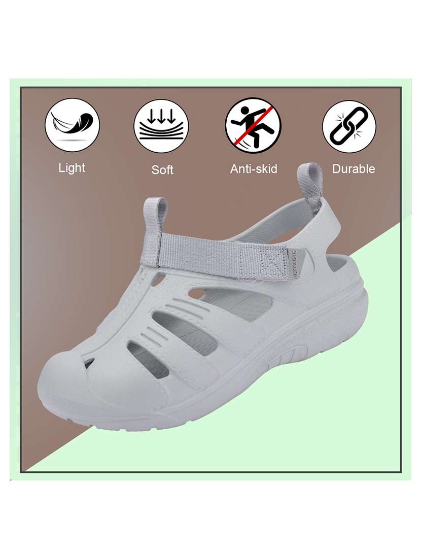 men solid slip on clog - 22294284 -  Standard Image - 3