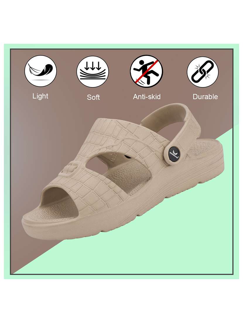 men textured slip on slider - 22294290 -  Standard Image - 3