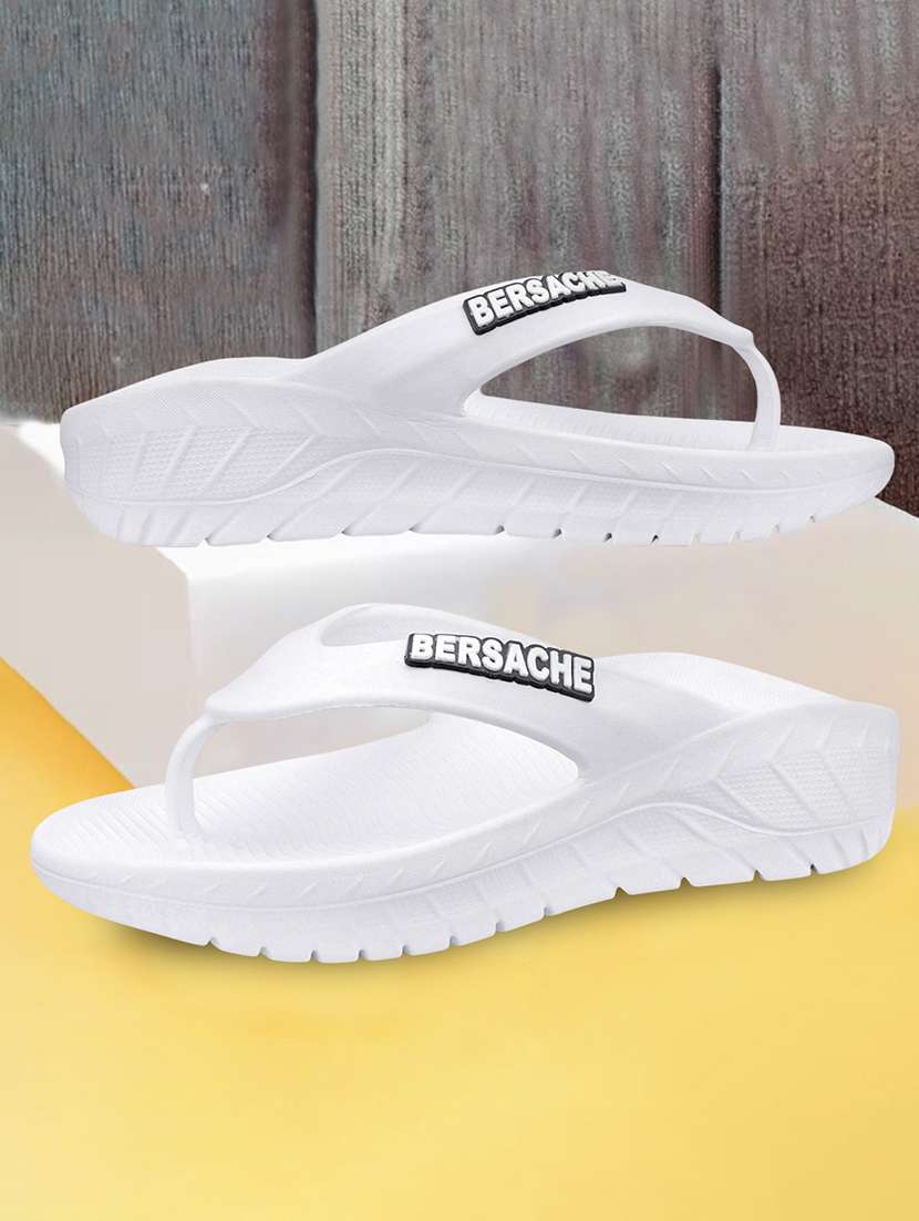 men solid toe seperator slipper