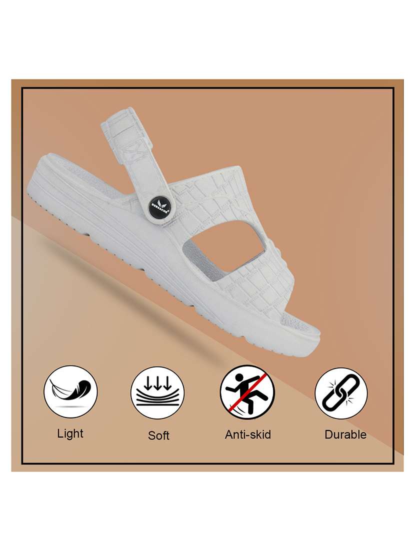 men textured slip on slider - 22294303 -  Standard Image - 3