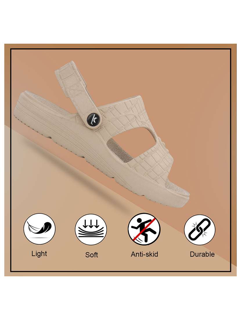 men textured slip on slider - 22294304 -  Standard Image - 3