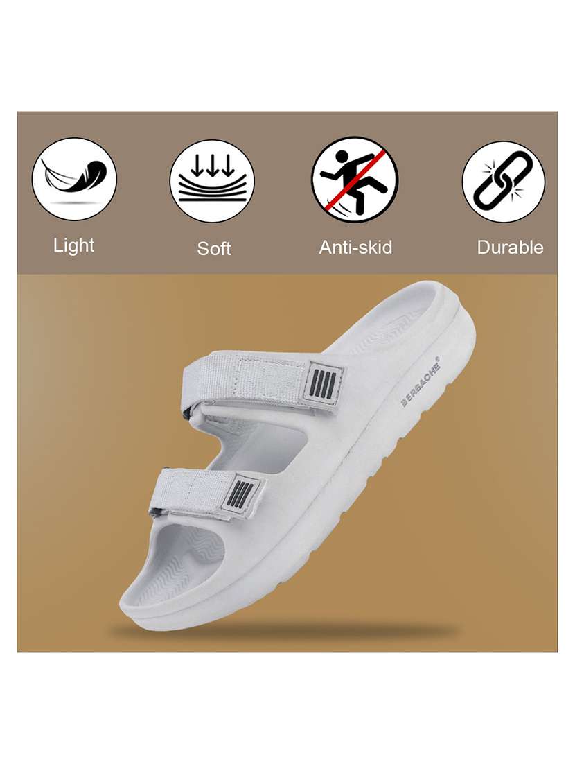 men solid slip on slider - 22294306 -  Standard Image - 3