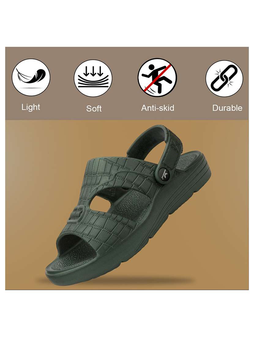 men textured slip on slider - 22294308 -  Standard Image - 3