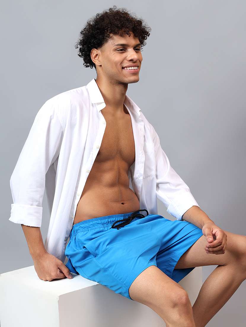 men typographic mid rise aquashorts bottomwear - 22294314 -  Standard Image - 3