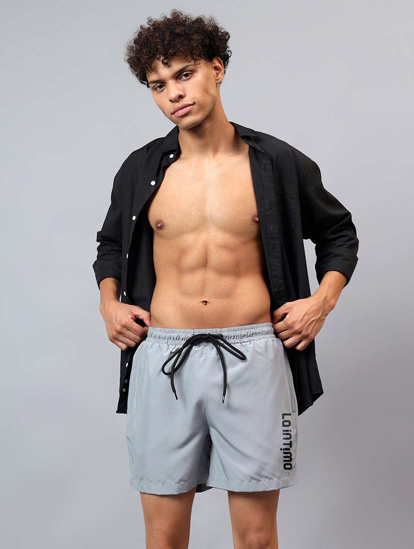 men typographic mid rise aquashorts bottomwear - 22294319 -  Standard Image - 3