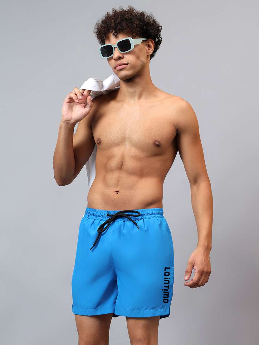 men typographic mid rise aquashorts bottomwear - 22294322 -  Standard Image - 3