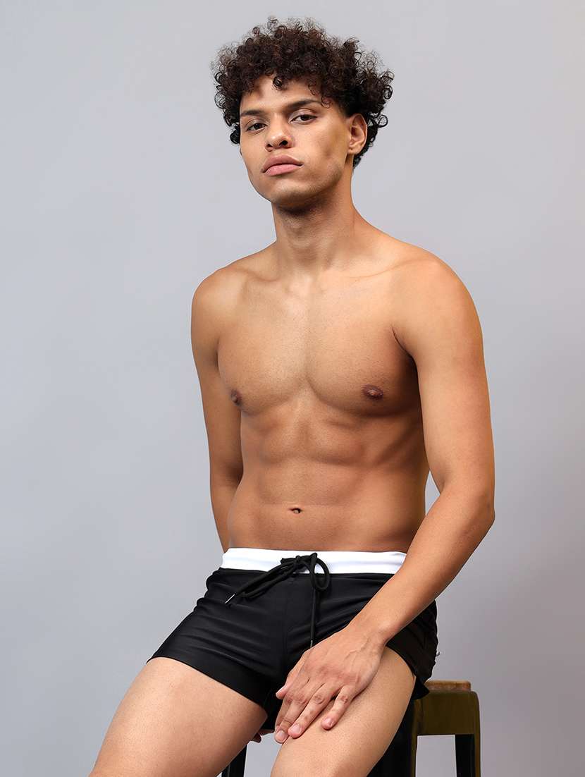 men solid swimwear trunks - 22294323 -  Standard Image - 3