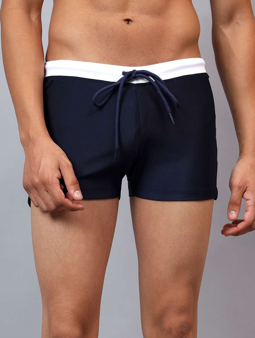 men solid swimwear trunks