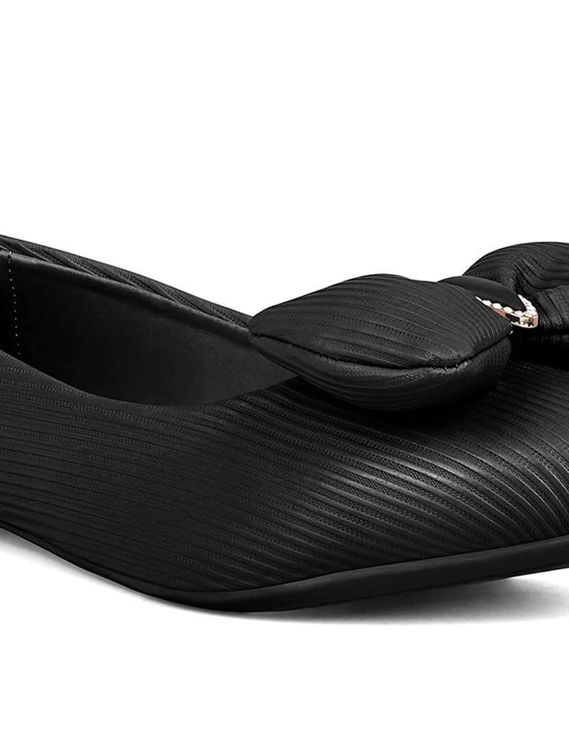 black pu ballerina - 22294328 -  Standard Image - 5