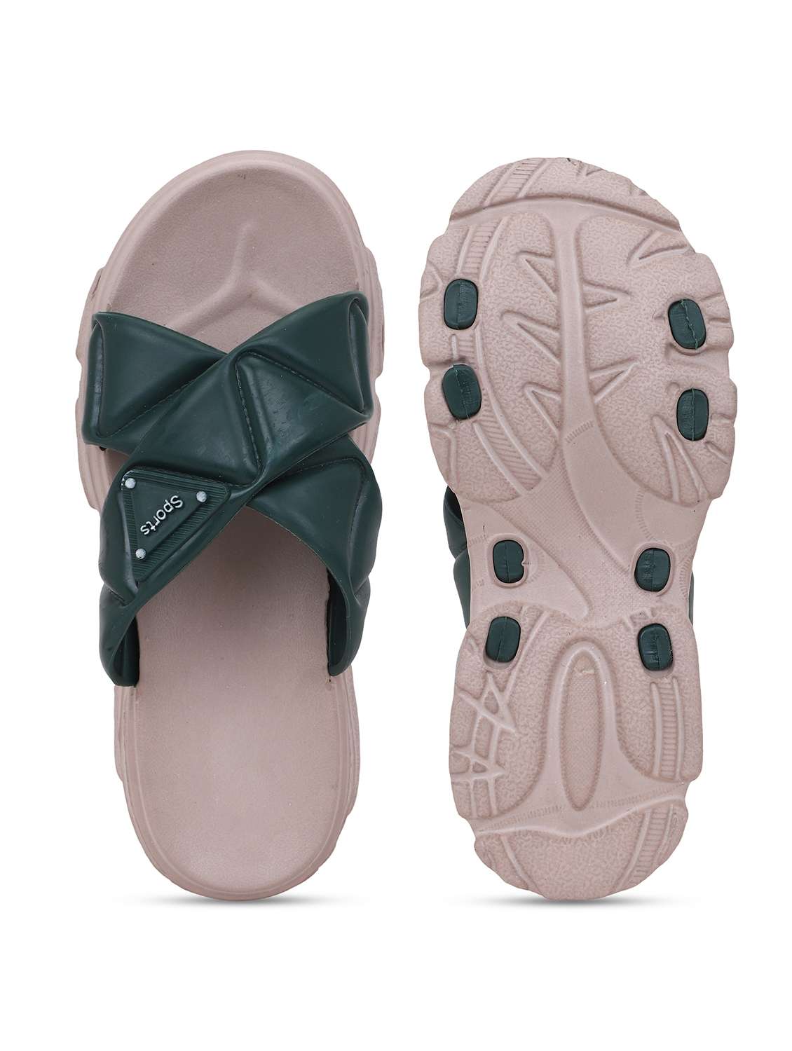 women solid slip on slides - 22294332 -  Standard Image - 5