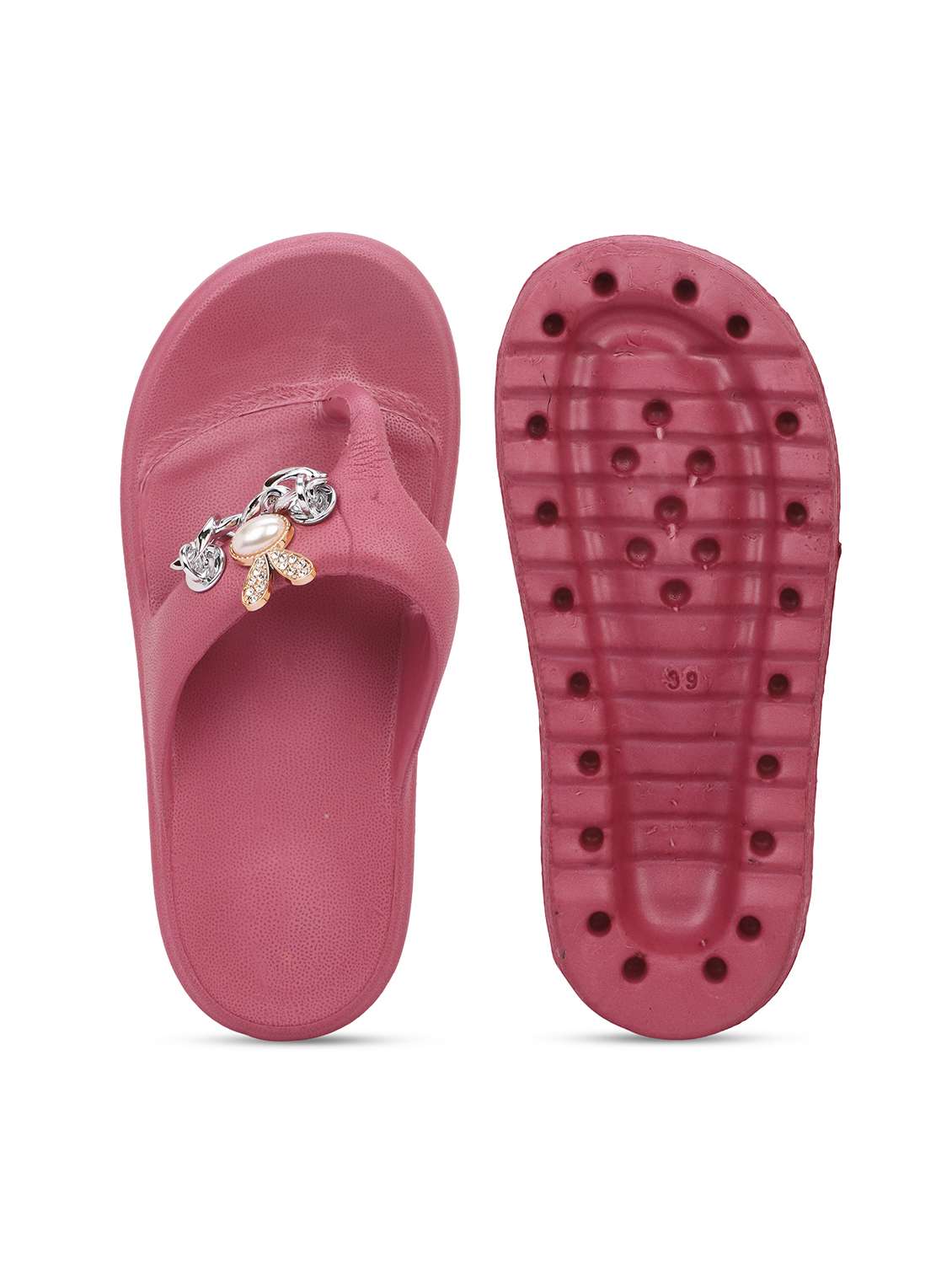 women solid slip on flip flop - 22294334 -  Standard Image - 5