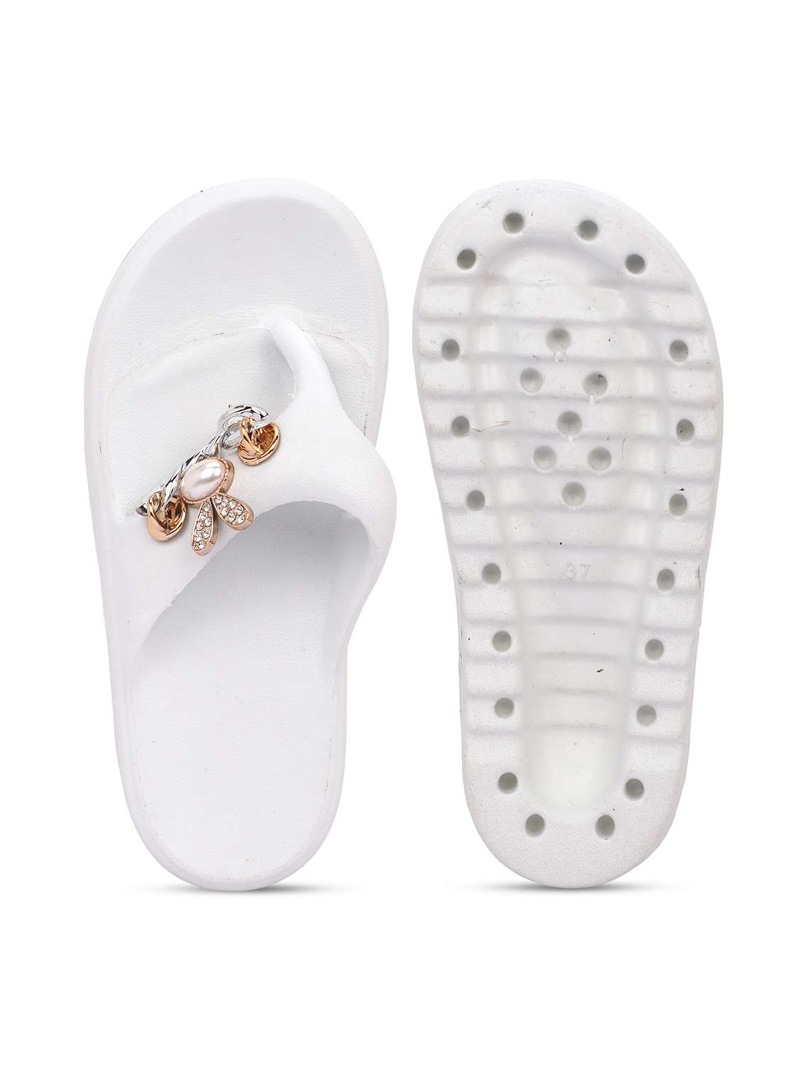 women solid slip on flip flop - 22294335 -  Standard Image - 5