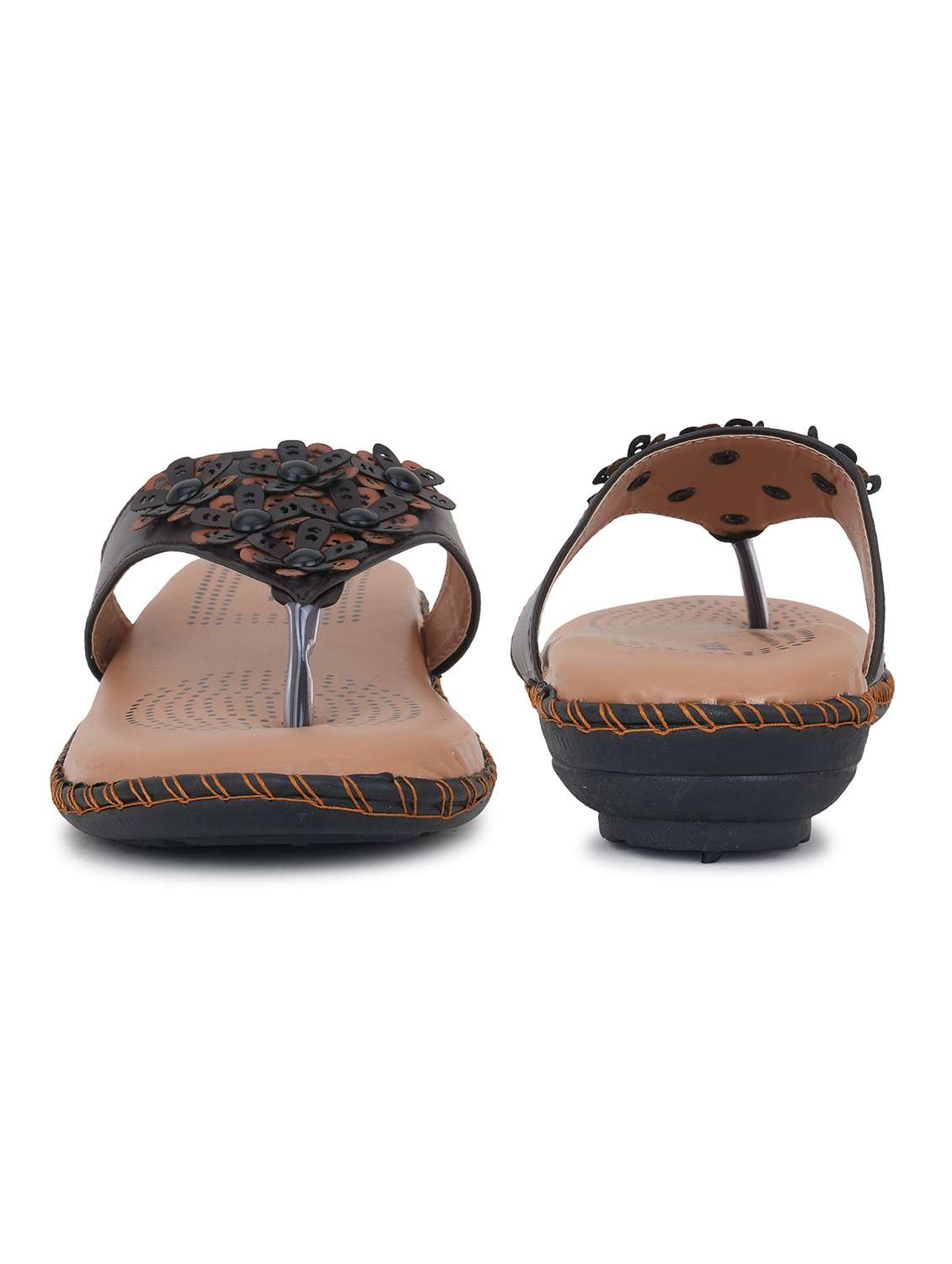 women solid slip on flat sandal - 22294717 -  Standard Image - 3
