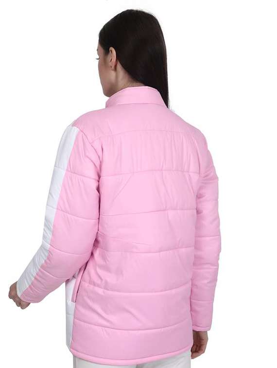 women stand collar long sleeve quilted jacket - 22294886 -  Standard Image - 3