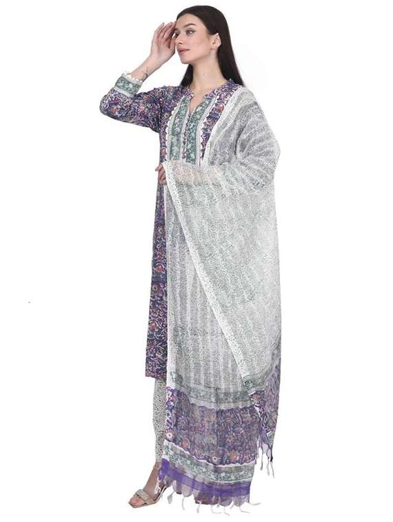 women printed three quarter sleeve straight kurta - 22294890 -  Standard Image - 3