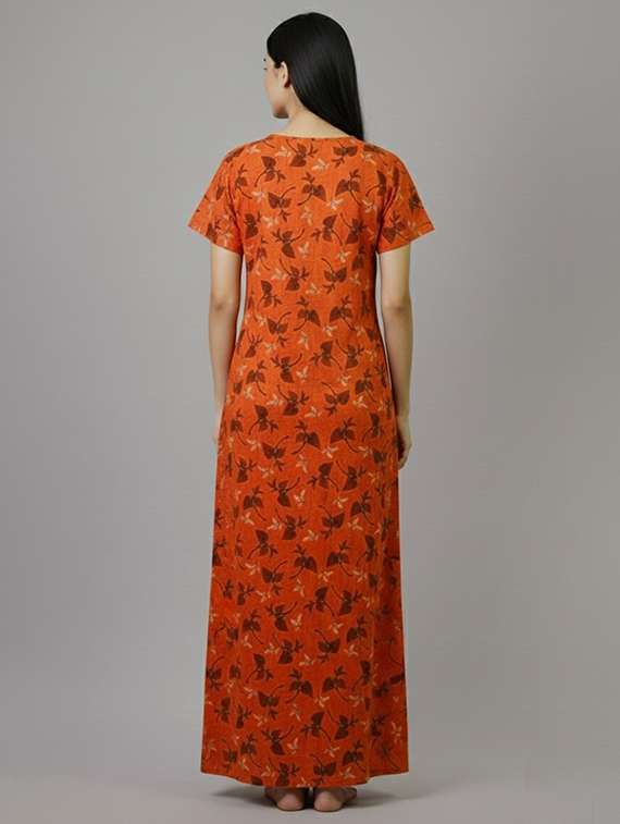 women printed short sleeve nighty - 22294893 -  Standard Image - 3