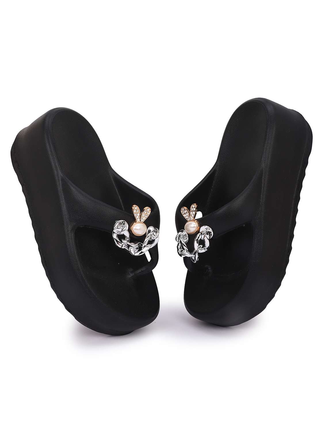 women solid slip on flip flop - 22295038 -  Standard Image - 3