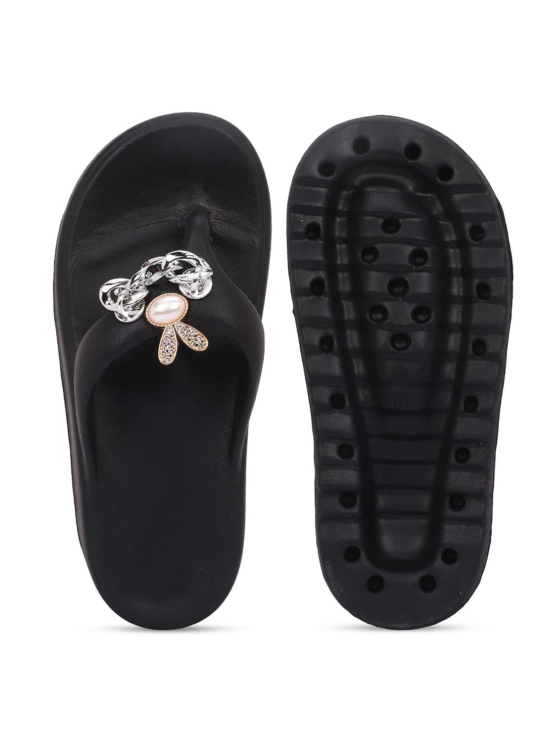 women solid slip on flip flop - 22295038 -  Standard Image - 5