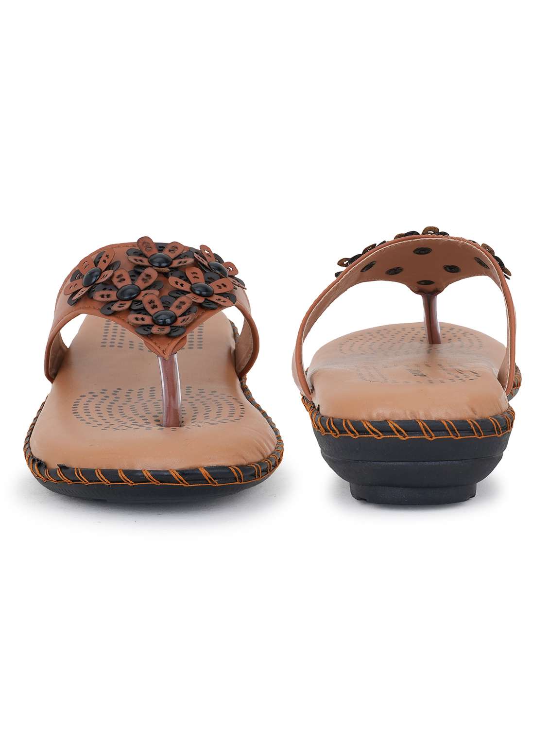women solid slip on flat sandal - 22295043 -  Standard Image - 3