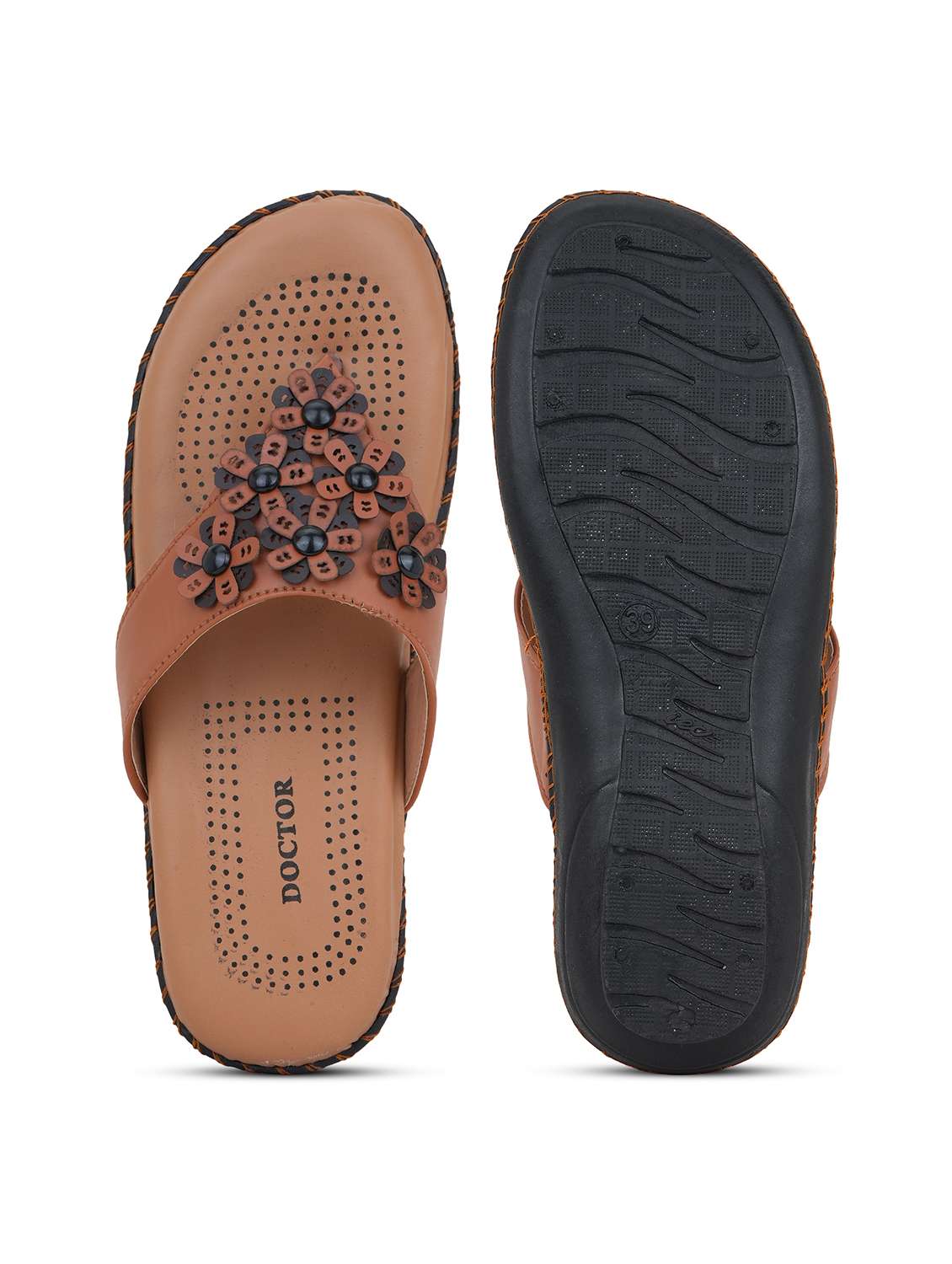 women solid slip on flat sandal - 22295043 -  Standard Image - 5
