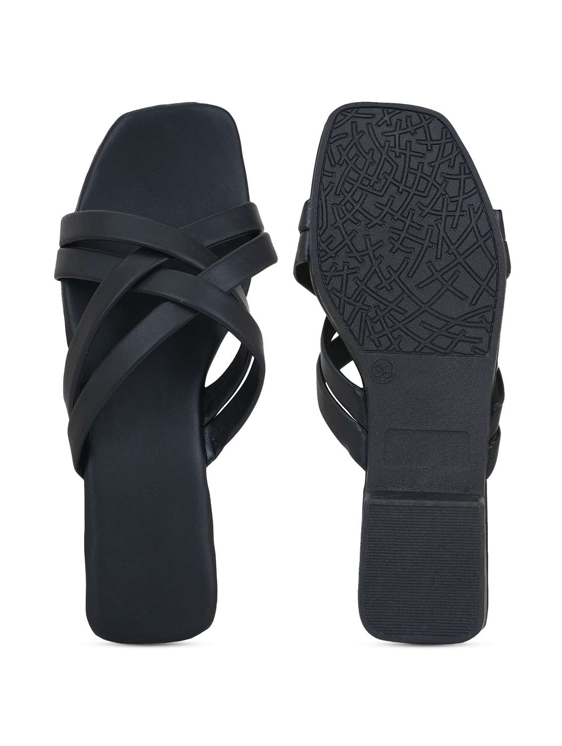 women solid slip on flat sandal - 22295051 -  Standard Image - 5