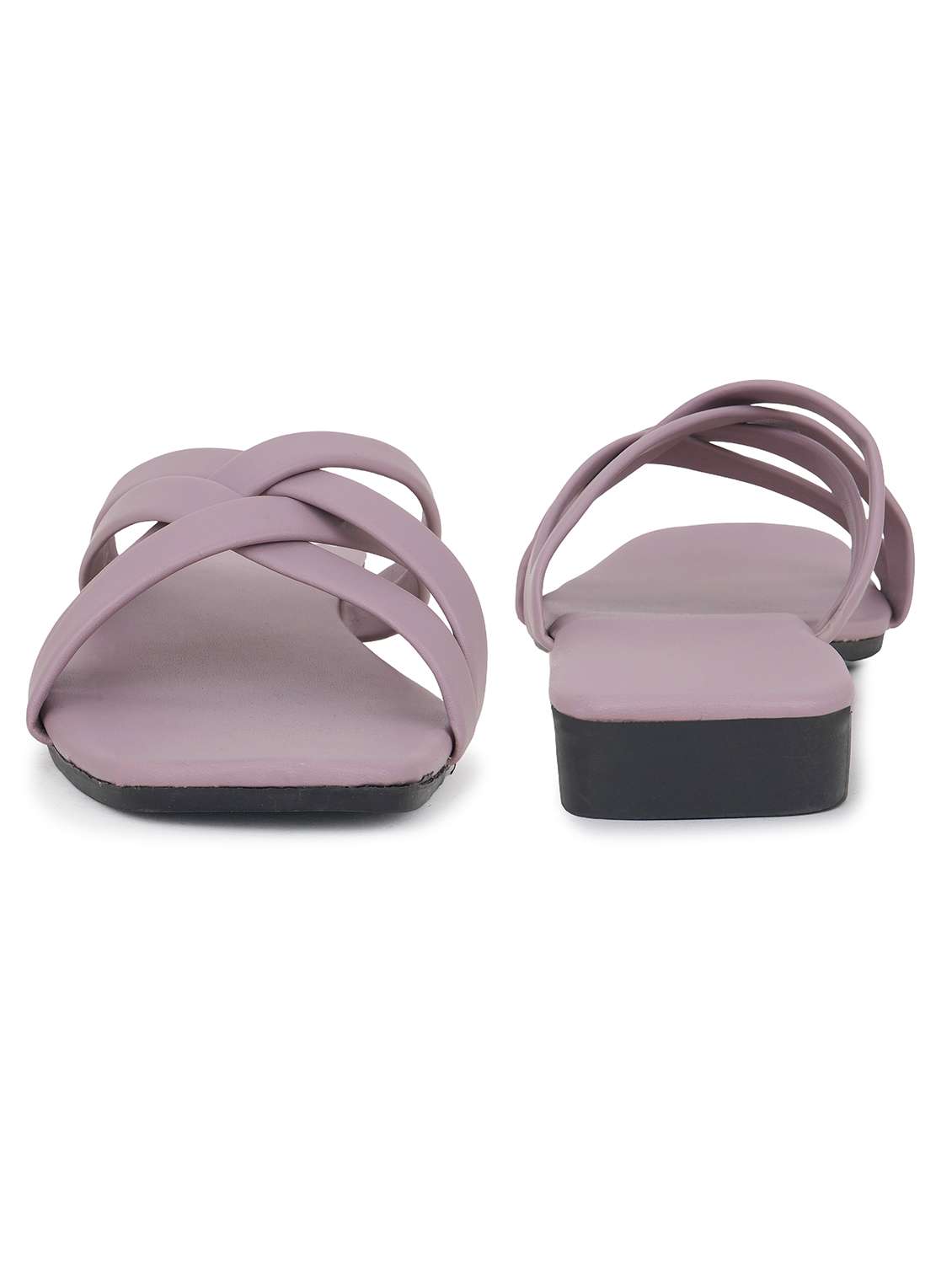 women solid slip on flat sandal - 22295053 -  Standard Image - 3