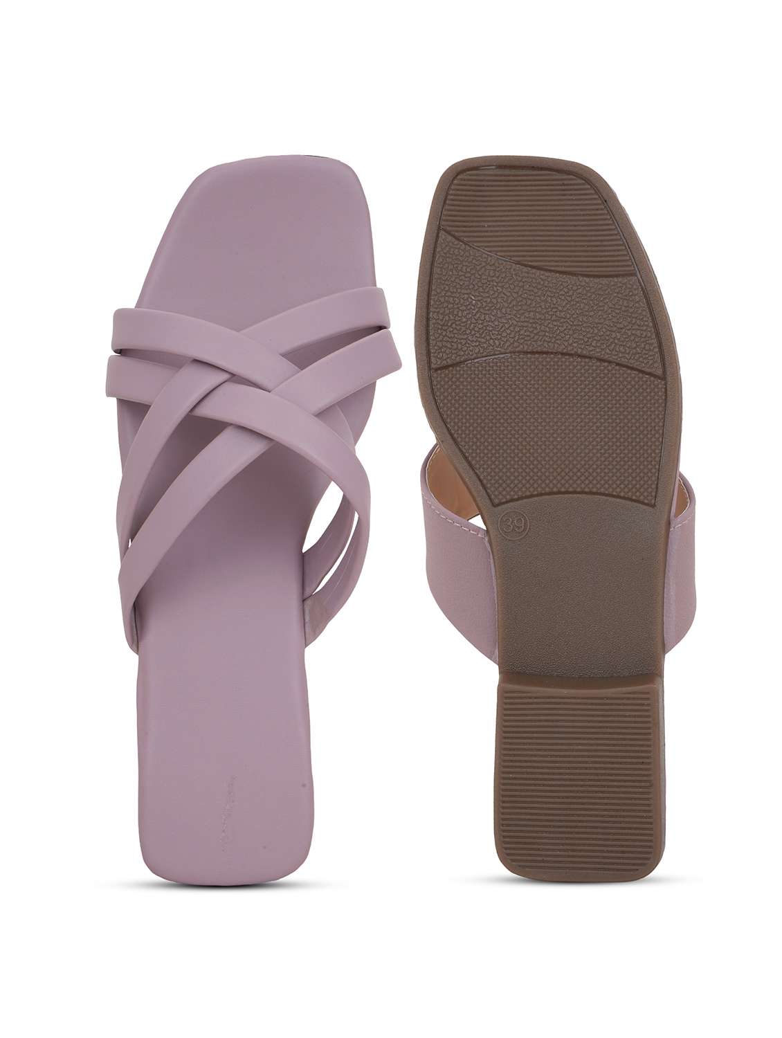 women solid slip on flat sandal - 22295053 -  Standard Image - 5