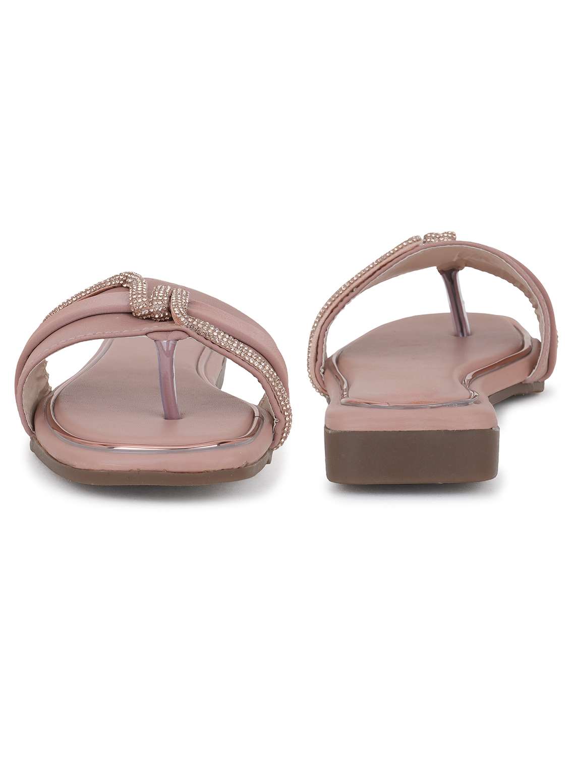 women embroidered one toe flat sandal - 22295055 -  Standard Image - 3