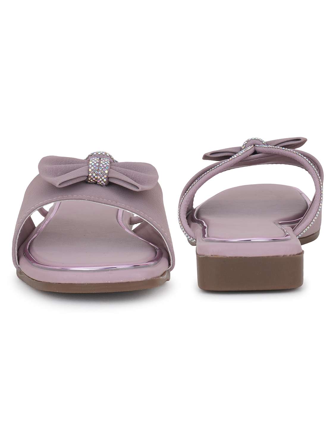 women solid slip on flat sandal - 22295059 -  Standard Image - 3