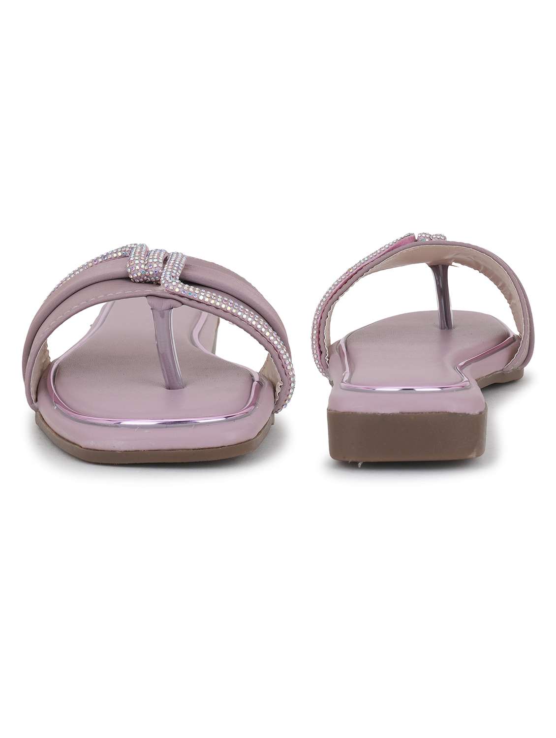 women solid slip on flat sandal - 22295062 -  Standard Image - 3