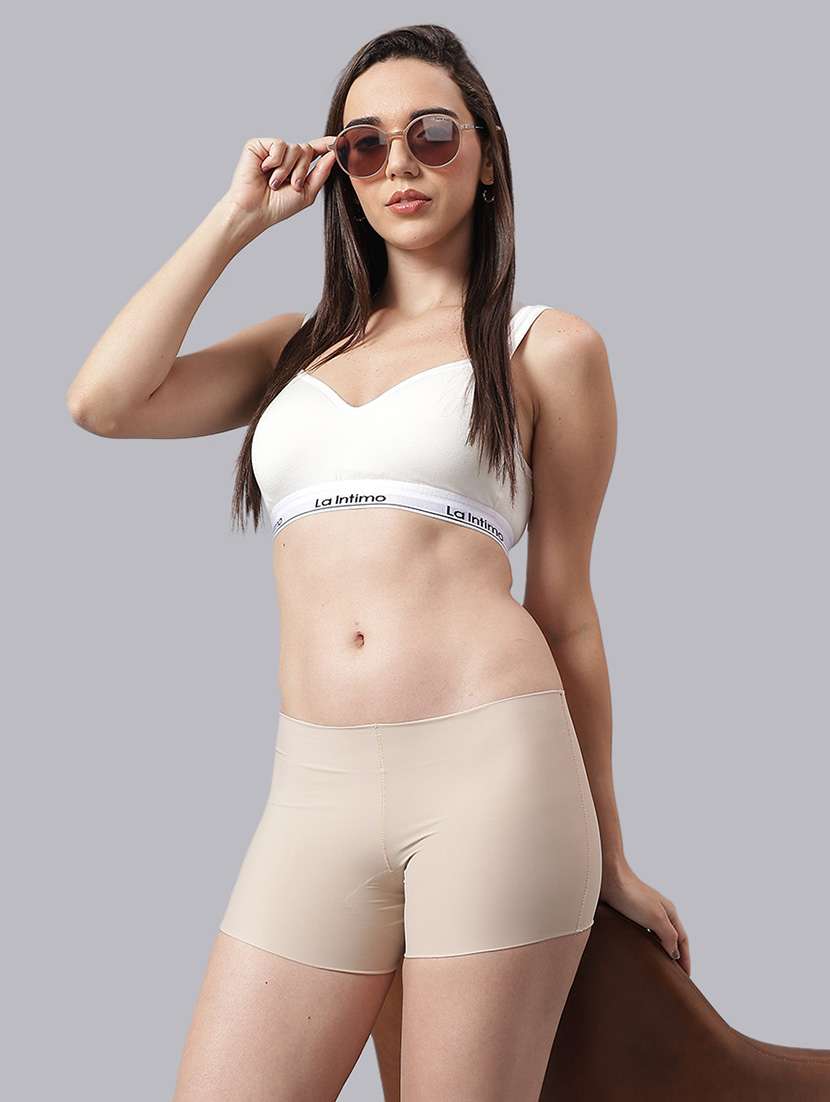 women solid full coverage bras and panty set