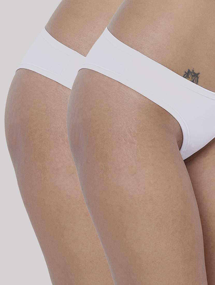 women pack of 2 solid low rise panty