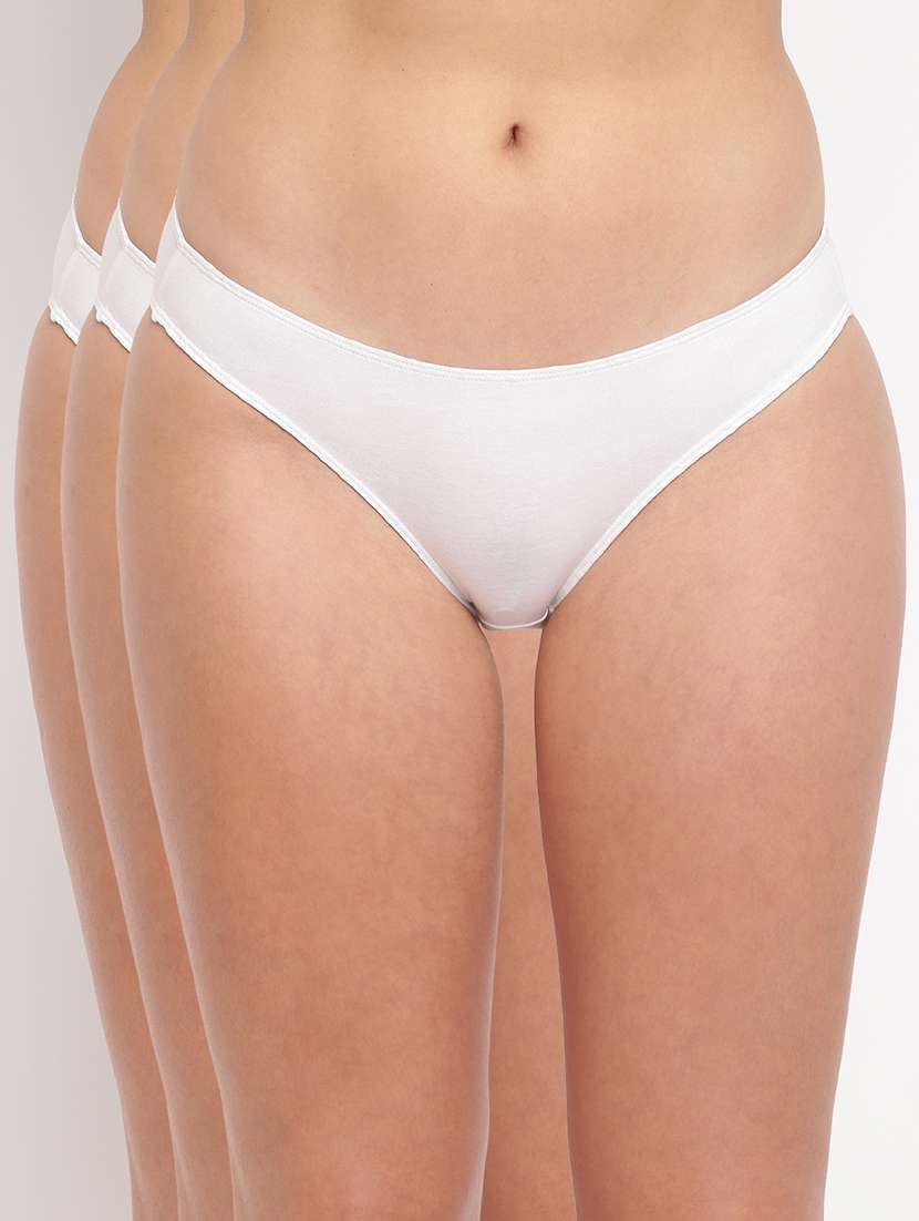 women pack of 3 solid panty
