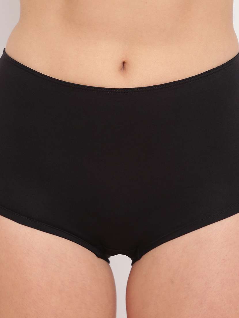 women pack of 5 solid mid rise panty - 22295301 -  Standard Image - 5