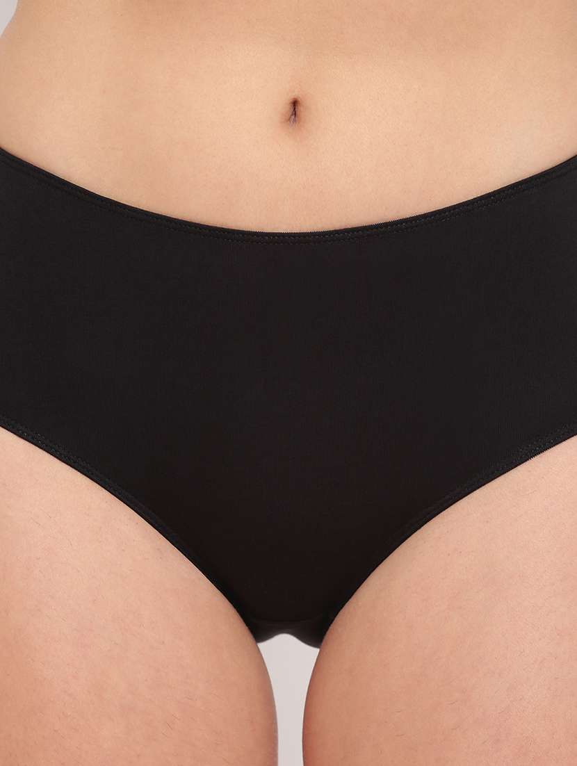 women pack of 5 solid mid rise panty - 22295307 -  Standard Image - 5