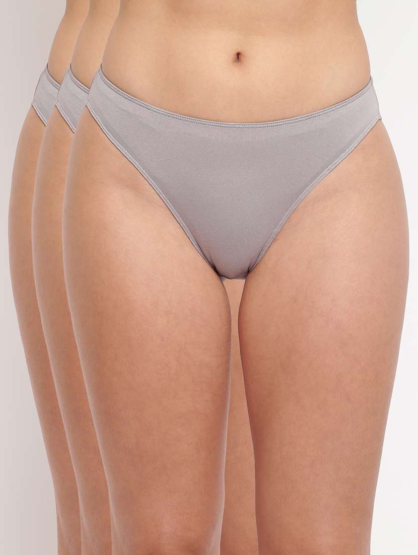 women pack of 3 solid panty