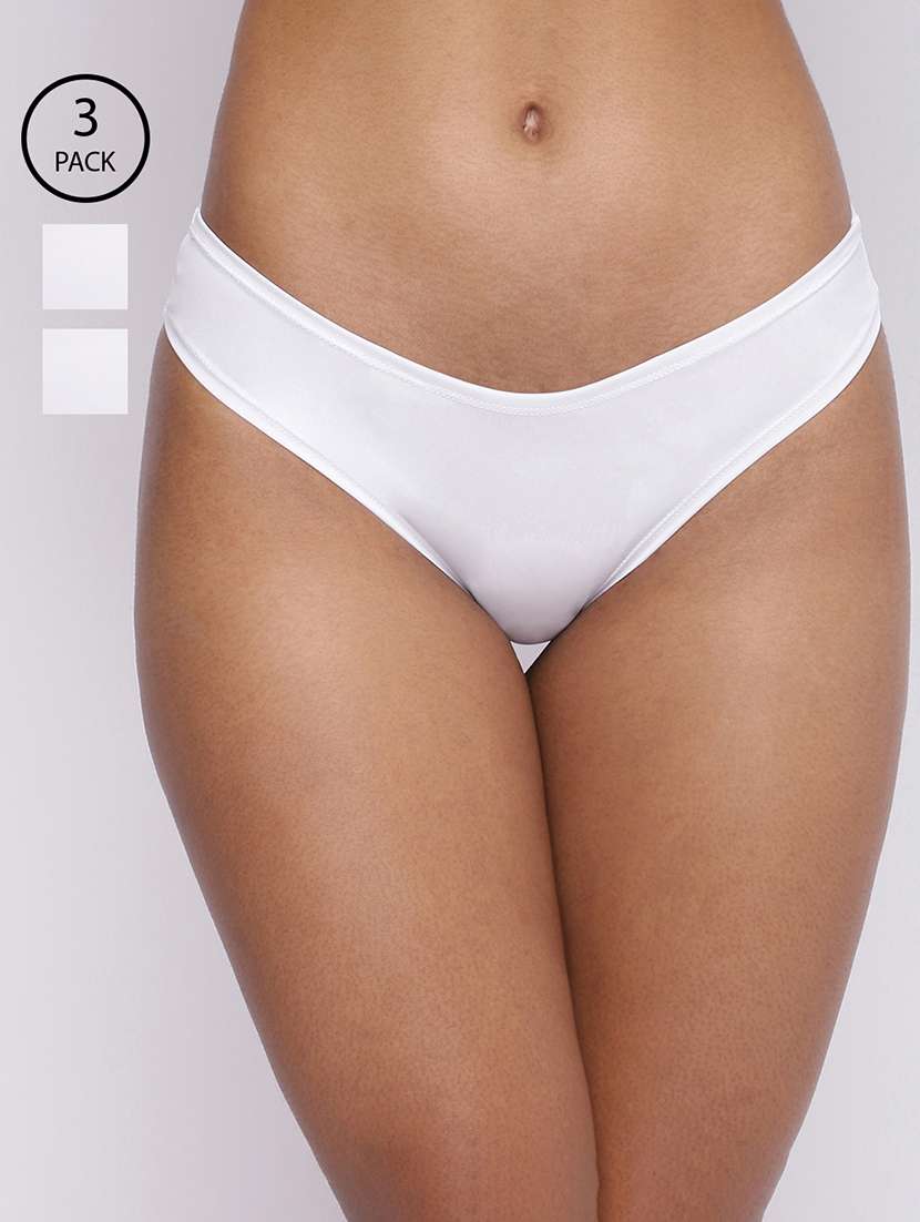 women pack of 3 solid panty