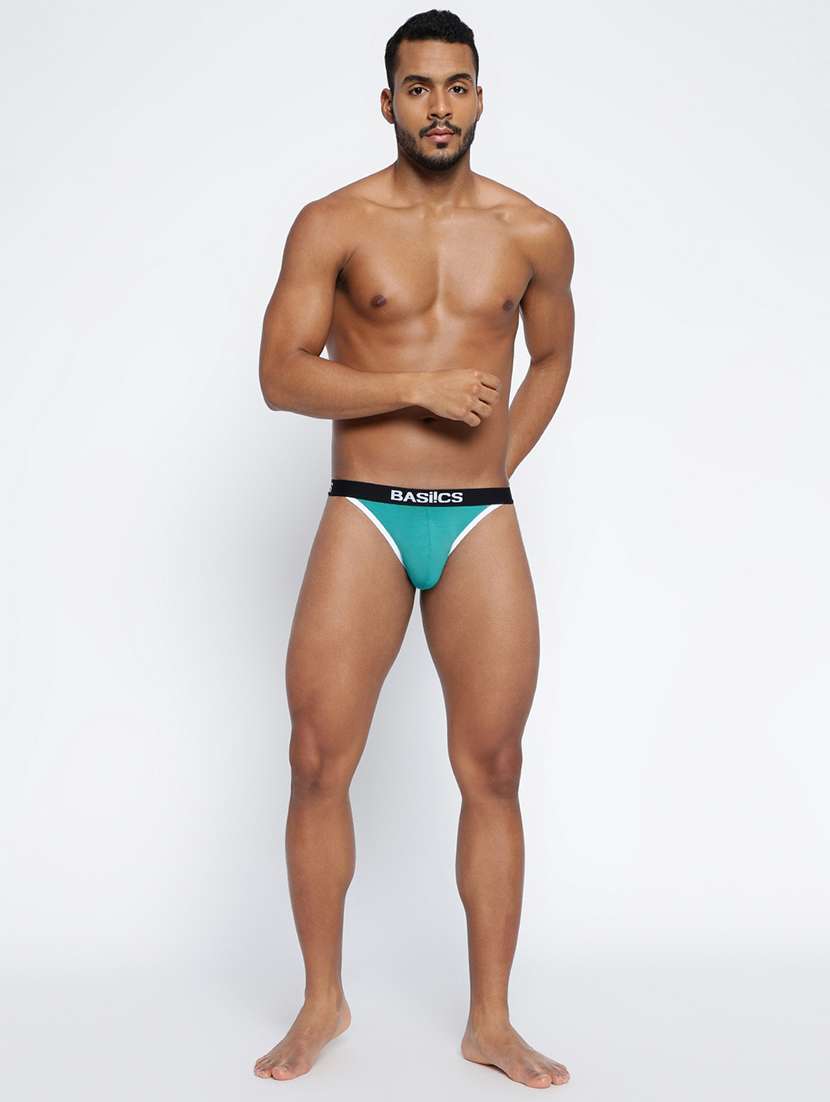 men solid low rise thongs brief - 22295332 -  Standard Image - 3