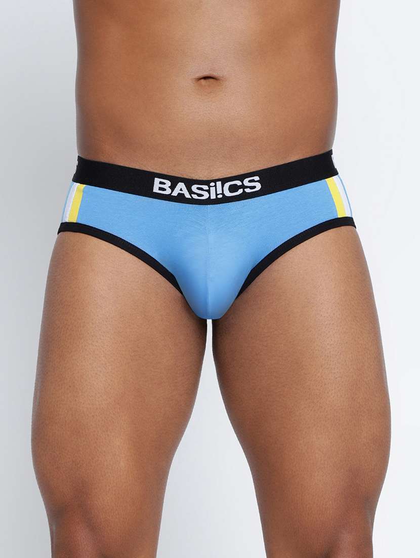 men color block low rise hipster brief