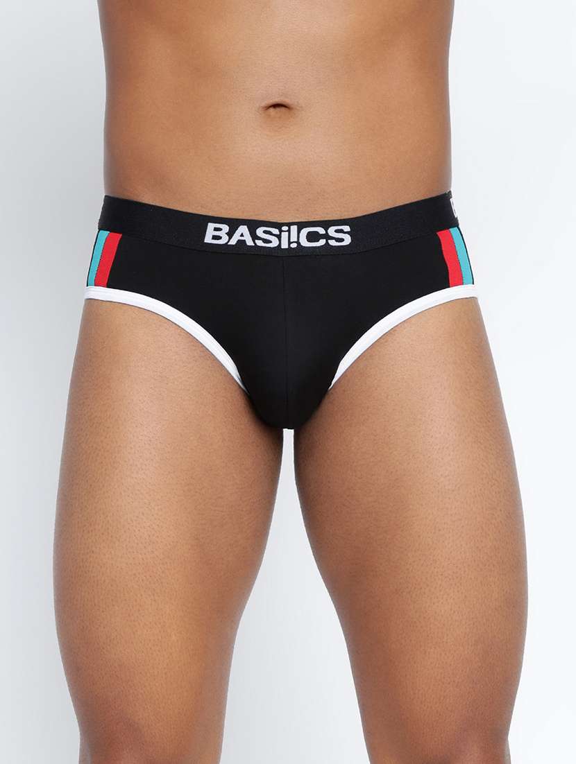 men color block low rise hipster brief