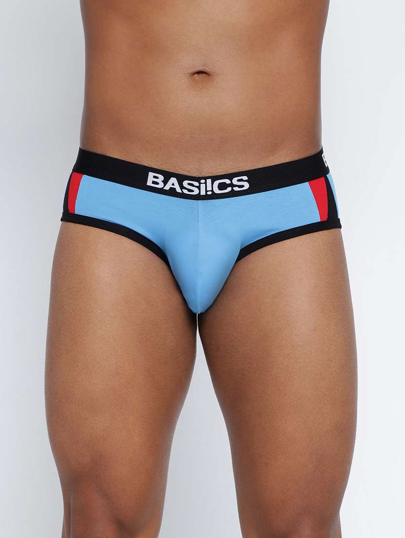 men color block low rise hipster brief