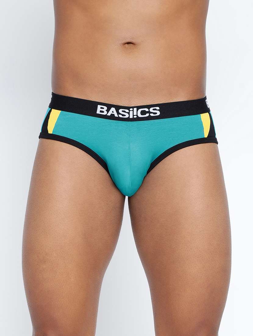 men color block low rise hipster brief