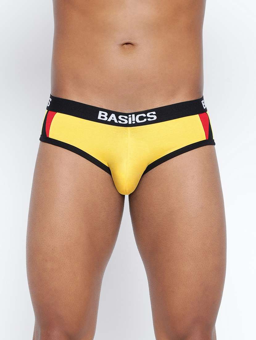 men color block low rise hipster brief