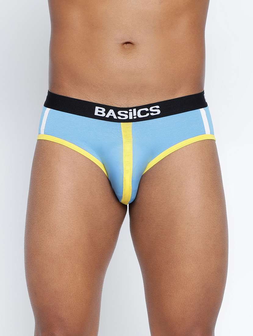 men color block low rise hipster brief