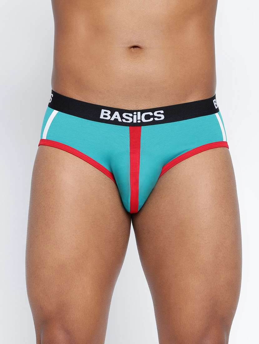 men color block low rise hipster brief