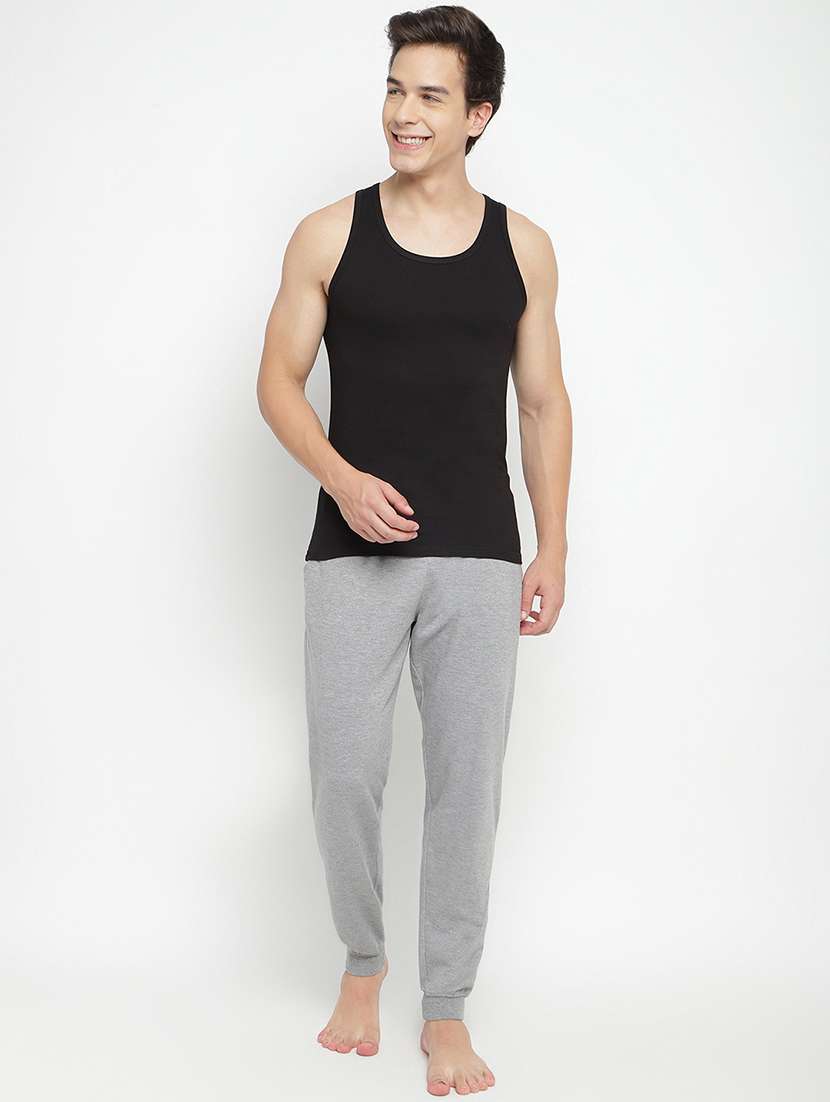 men pack of 2 solid sleeveless vest - 22295451 -  Standard Image - 5